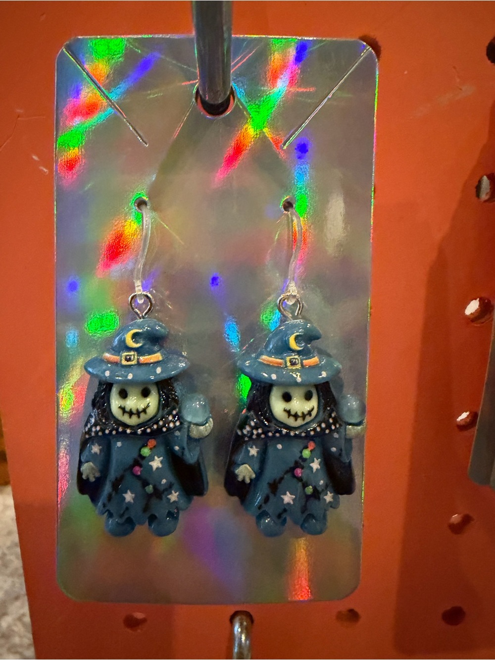 Kids Halloween Witch Ghost Earrings - Hypoallergenic